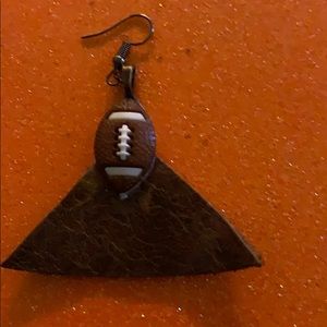 Handmade leather earrings